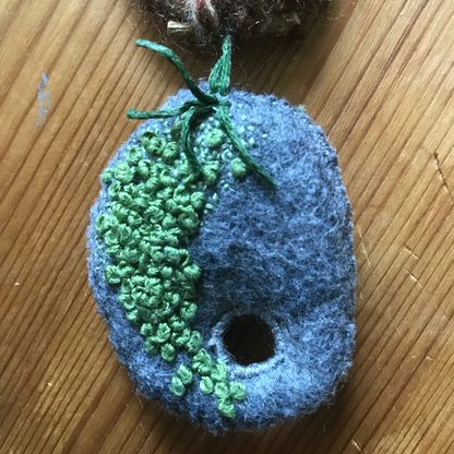 CLSOE UP OF THE MOSSY WITCH STONE